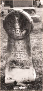 Rosalie Edge gravestone