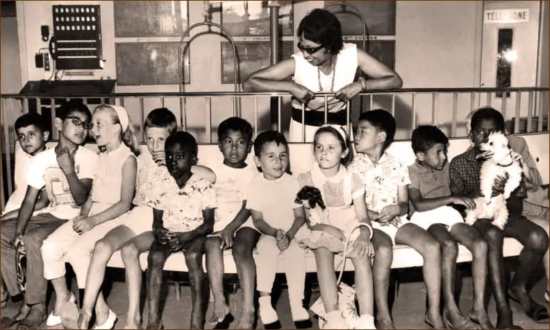 Josephine Baker and her 12 adopted children