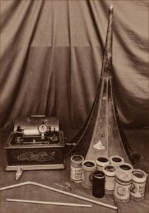 Early audio recording technologies used to record Native American music.