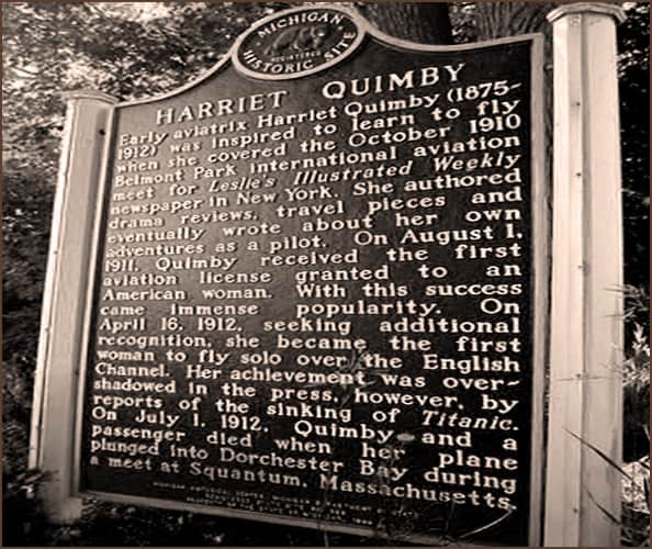 Memorial plaque in Arcadia, Michigan.