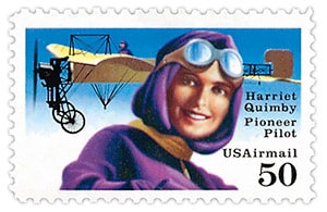 The U.S. Postal Service's Harriet Quimby stamp.