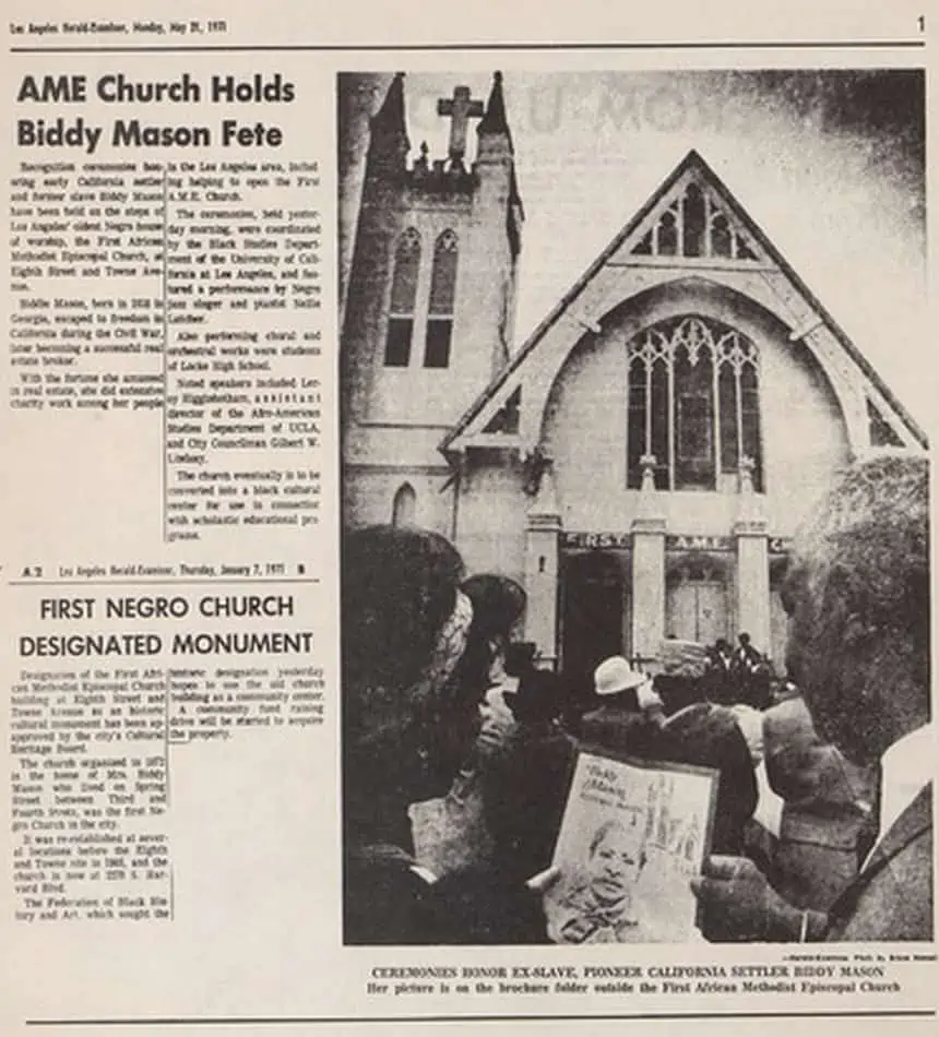 The First African Methodist Episcopal Church of Los Angeles.