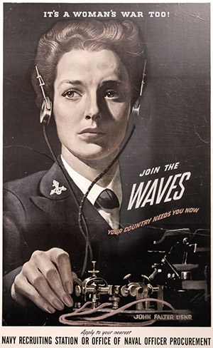 A 1940s poster of the U.S. Navy's WAVES