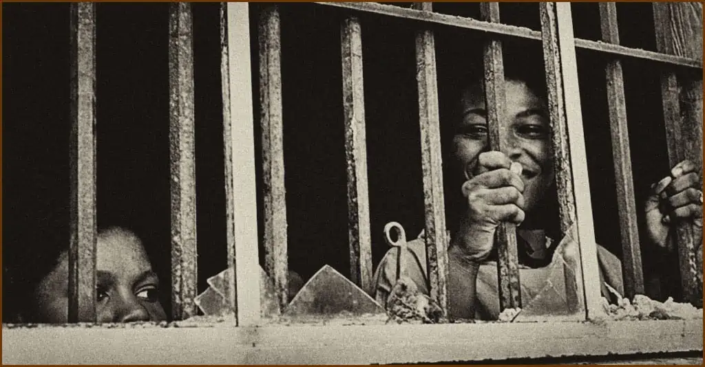 Two of the 30 girls who were locked away in a secret prison in Americus, Georgia in 1963