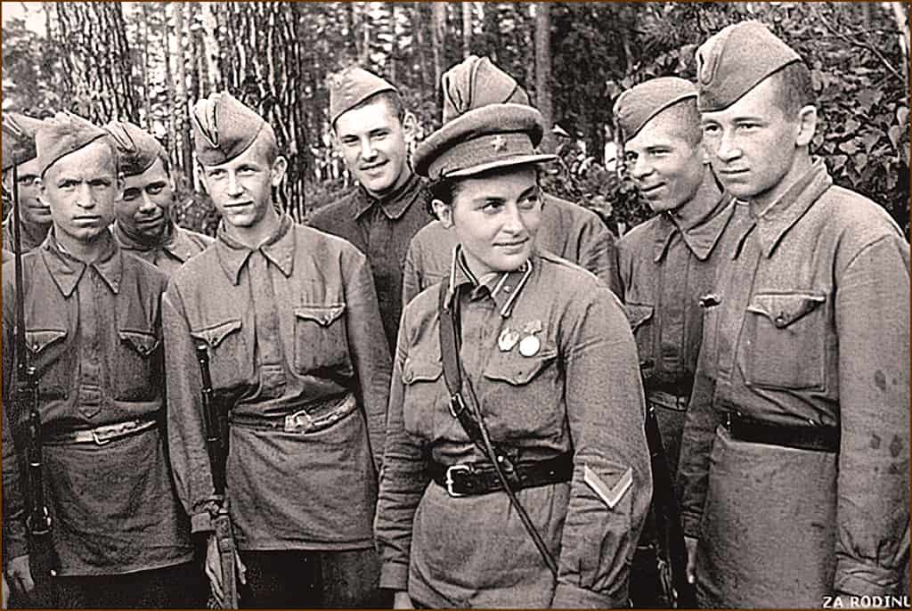 Front line troops in eastern Europe in World War II