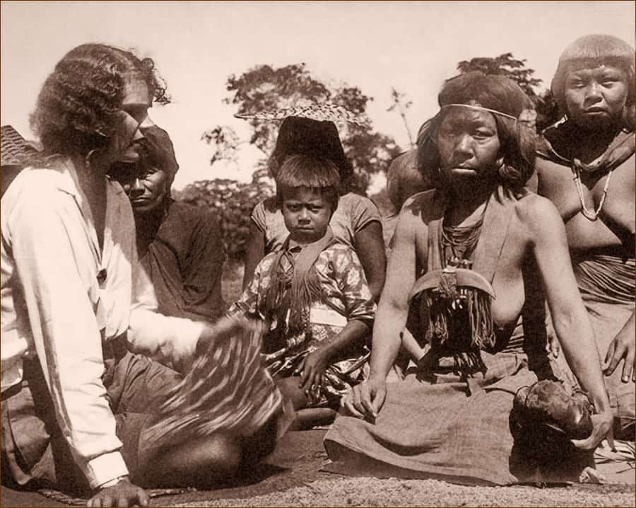 Members of the Amazon Bororos tribe