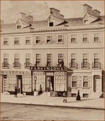 Parkinson's Ice Cream Saloon in Philadelphia in the early 1800s