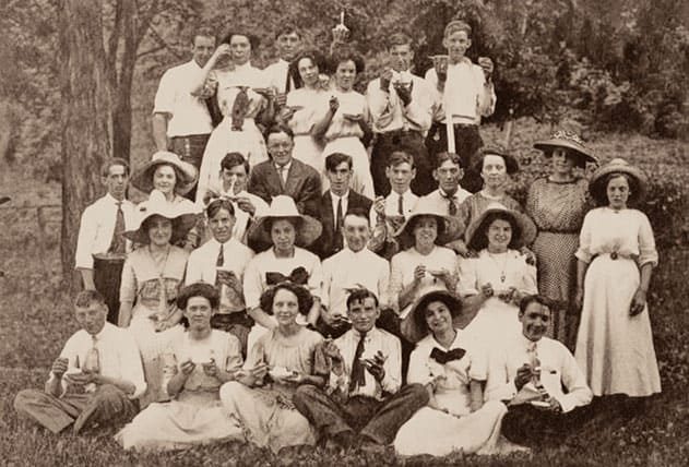 A 1910 ice cream social