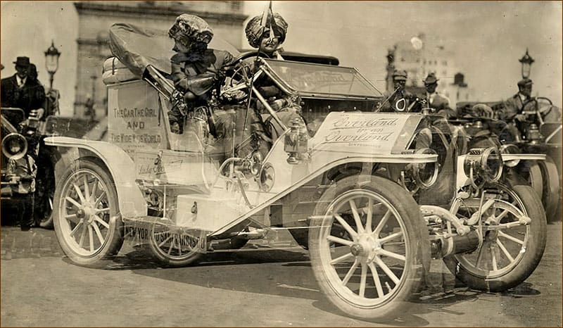 A 1910 Willys-Overland promotional vehicle.