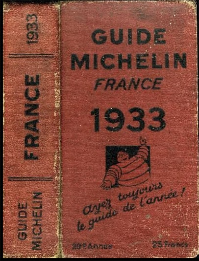 1933 Michelin book