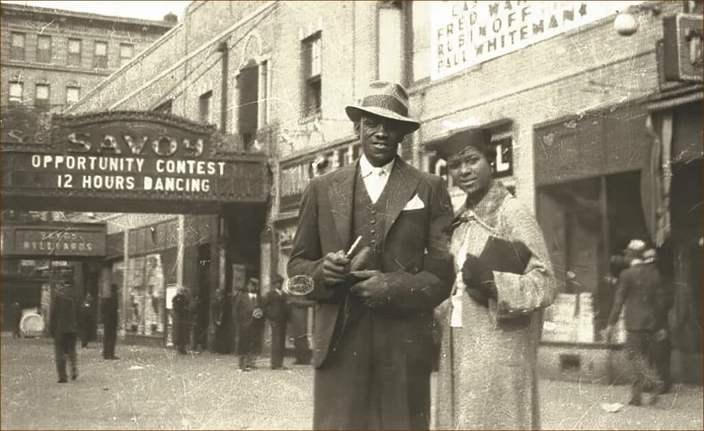 Gertrude and Joe Jeannette in 1935 at the Savoy