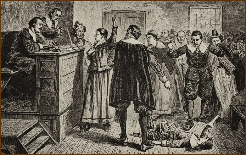 Illustration of the Salem Witch Trials