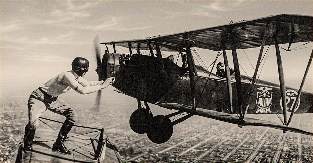 Gladys Ingle flew on the wing of one plane and leaped to the wing of another plane while airborne.